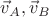 ${\vec v}_A, {\vec v}_B$