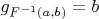 $g_{F^{-1}(a,b)}=b$