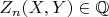 $Z_n(X,Y) \in \mathbb{Q}$