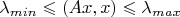 $\lambda_{min} \leqslant (Ax,x) \leqslant \lambda_{max}$