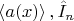 $\left<a(x)\right>,\hat{I}_n$