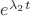 $e^{\lambda_2t}$