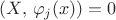 $$(X,\,{\varphi _j}(x)) = 0$$