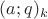 $(a;q)_k$