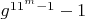 $g^{11^m-1}-1$