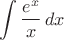 $$\int\frac{e^x}x\,dx$$