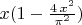 $x(1-{4\,x^2\over\pi^2})$