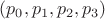 $(p_{0}, p_{1}, p_{2}, p_{3})$
