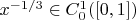 $x^{-1/3} \in C^1_0([0,1])$