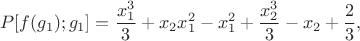 $$P[f(g_1);g_1]=\frac{x_1^3}{3} + x_2 x_1^2 - x_1^2 + \frac{x_2^3}{3} - x_2 + \frac23,$$