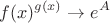 \[
f(x)^{g(x)}  \to e^A 
\]