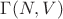 $\Gamma (N, V)$