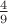 $\frac{4}{9}$