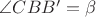 $\[\angle CBB' = \beta \]$