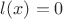 $l(x)=0$
