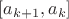 $[a_{k+1},a_{k}]$