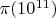 $\pi(10^{11})$