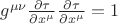 $g^{\mu \nu}\frac{\partial \tau}{\partial x^{\mu}} \frac{\partial \tau}{\partial x^{\mu}} = 1 $