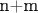 n+m