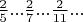 $\frac{2}{5}...\frac{2}{7}...\frac{2}{11}...$