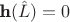 $\textbf{h}(\hat{L}) = 0$ $\textbf{h}(\hat{L}) = 0$