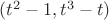 $(t^2-1,t^3-t)$