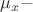 $\mu_x -$