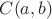 $C(a, b)$ $C(a, b)$