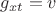 $g_{xt}=v$