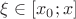 $\xi \in [x_0;x]$