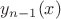 $y_{n-1}(x)$ $y_{n-1}(x)$