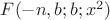$F(-n, b; b; x^2)$