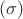 $(\sigma)$