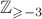 $\mathbb Z_{\geqslant-3}$