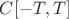 $C[-T,T]$