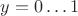 $y=0 \ldots 1$ $y=0 \ldots 1$