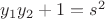 $y_1y_2+1=s^2$