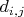 $d_{i,j}$