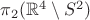 $\pi_2(\mathbb R^4\setminus S^2)$