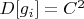 $D[g_i]=C^2$