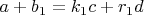 $a+b_1=k_1c+r_1d$