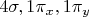 $4\sigma,1\pi_x,1\pi_y$