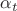 $\alpha _t $ $\alpha _t $