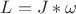 ${L} = {J}*{\omega}$