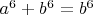 $a^6+b^6=b^6$