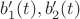 $b'_1(t),b'_2(t)$