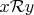 $x\mathcal{R}y$