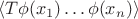 $$
\langle T\phi(x_1) \dots \phi(x_n)\rangle
$$