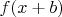 $f(x + b)$