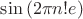 $\sin{(2\pi n!e)}$